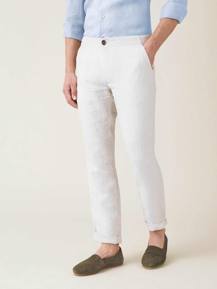 RIO  Slim fit linen pants – Mezzoroni